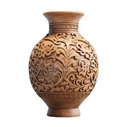 Wooden Flower Vase